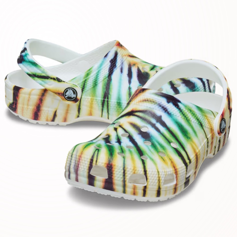 CROCS Classic Tie Dye Groovy Clog - Picture 8 of 11